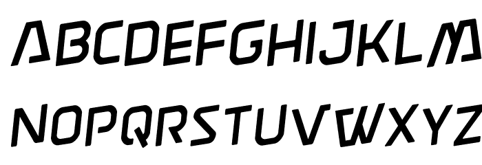 Discotechia Rotated Font LOWERCASE