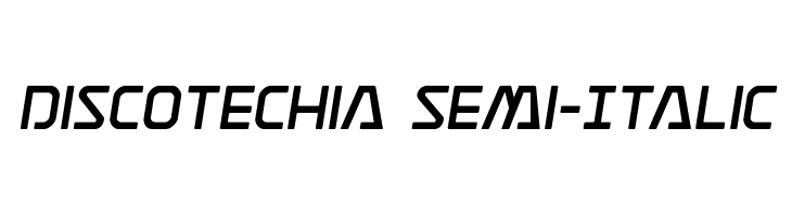 Discotechia Semi-Italic  font caratteri gratis
