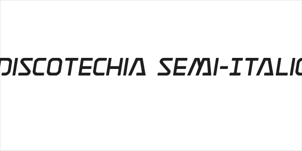 Discotechia Semi-Italic Logo