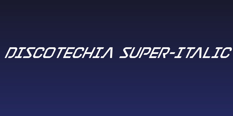 Discotechia Super-Italic Social Header