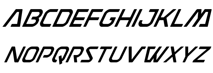 Discotechia Super-Italic Font LOWERCASE