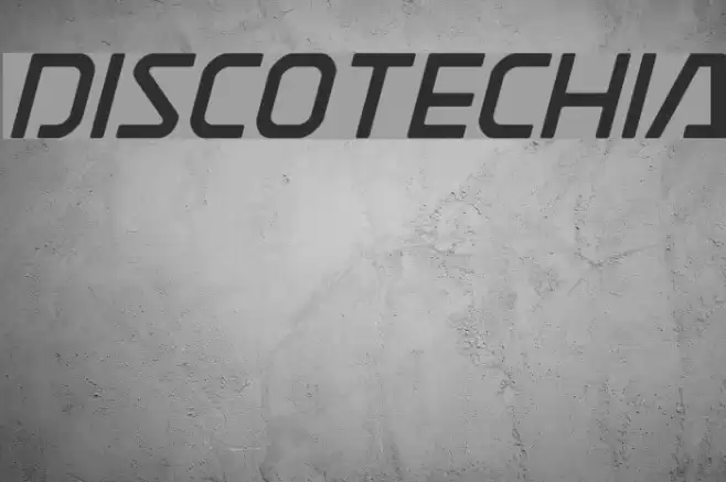 Discotechia Font examples