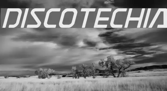 Discotechia Font examples