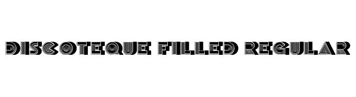 Discoteque Filled Regular  免费字体下载