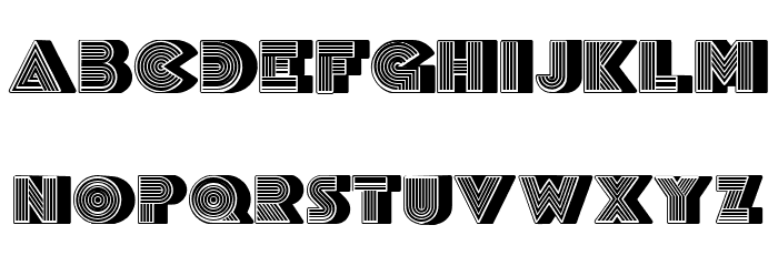 Discoteque Filled Regular Font OTHER CHARS