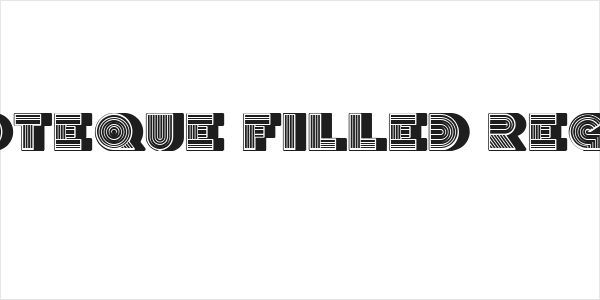 Discoteque Filled Regular Logo