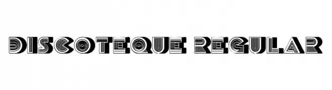 Discoteque Regular  font caratteri gratis