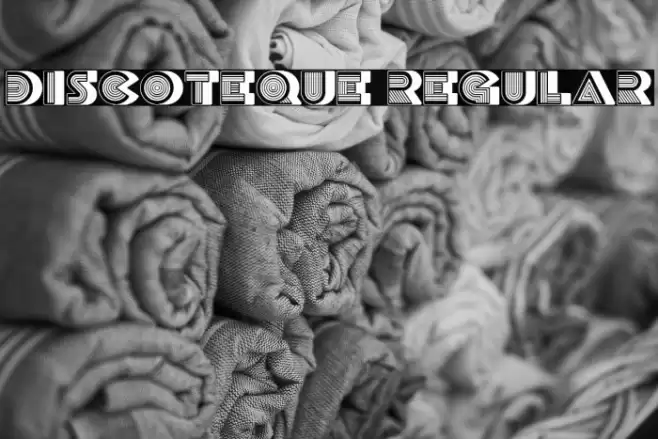 Discoteque Regular Font examples