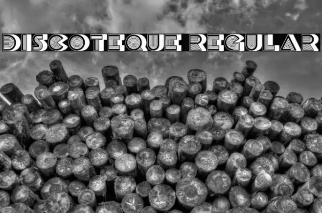 Discoteque Regular Font examples