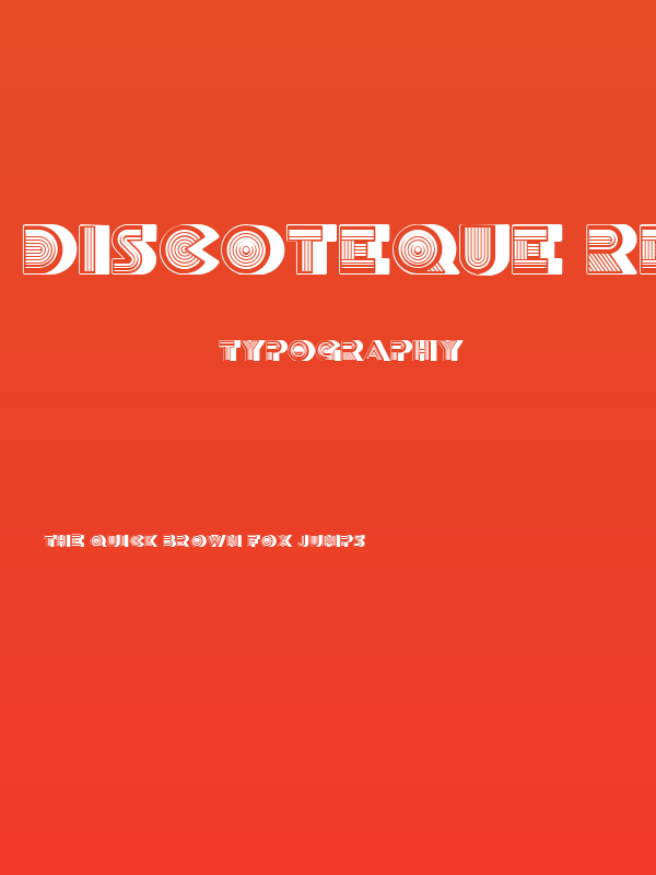 Discoteque Regular Poster