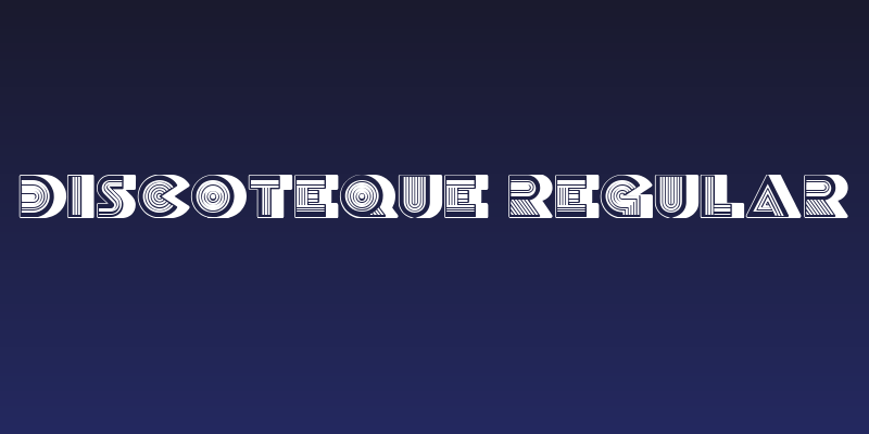 Discoteque Regular Social Header