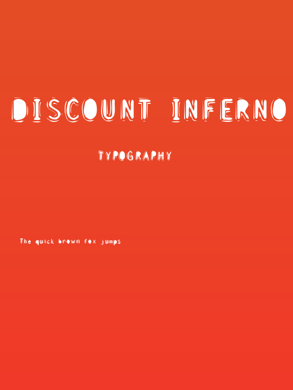Discount Inferno Bold Poster