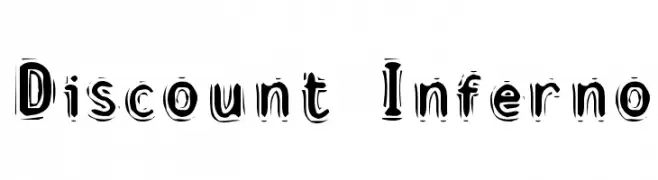 Discount Inferno  Free Fonts Download