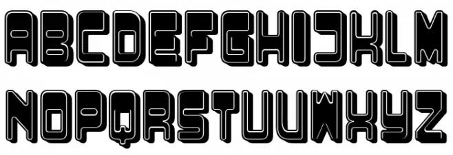 Discounted Regular Font UPPERCASE