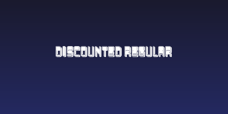 Discounted Regular Social Header