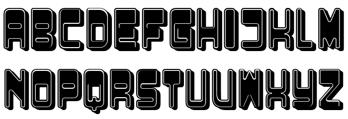 Discounted Regular Font LOWERCASE