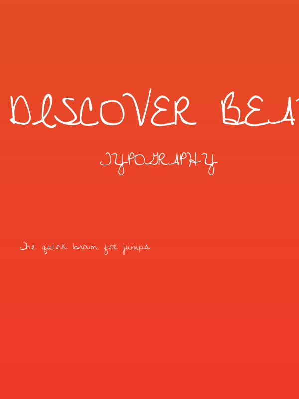 Discover Beauty Poster