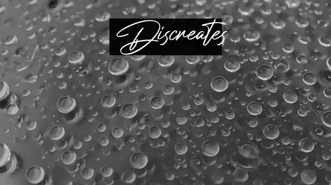 Discreates Font examples