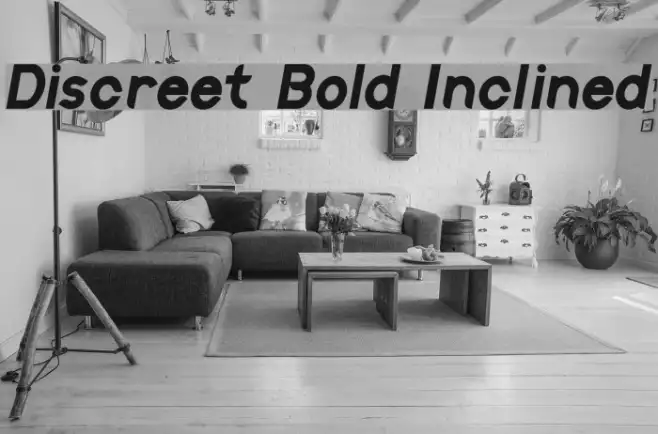 Discreet Bold Inclined Example 2