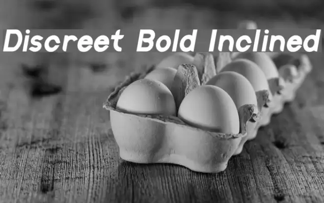 Discreet Bold Inclined Example 3