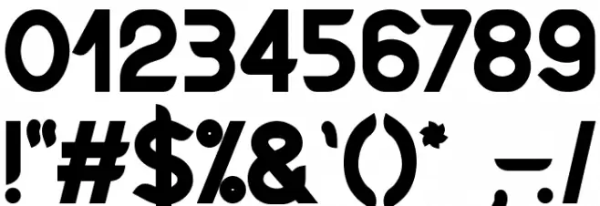 Discreet Bold Font OTHER CHARS