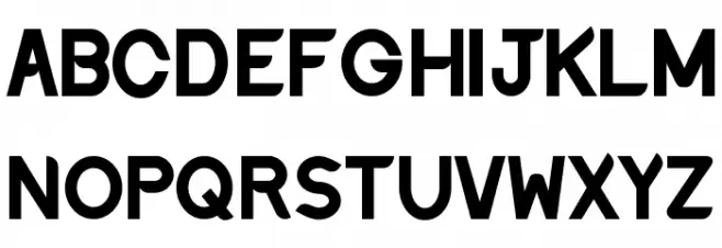 Discreet Bold Schriftart Groß