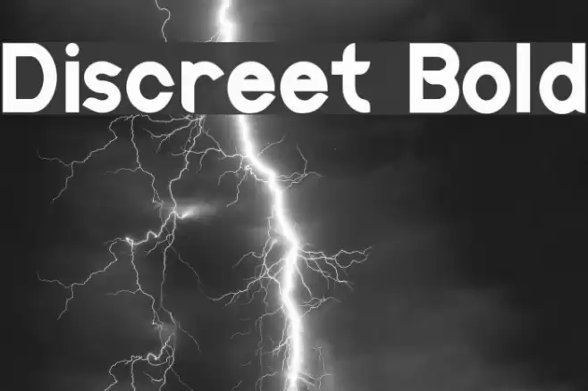 Discreet Bold Font examples