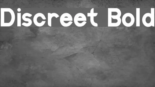 Discreet Bold Font examples