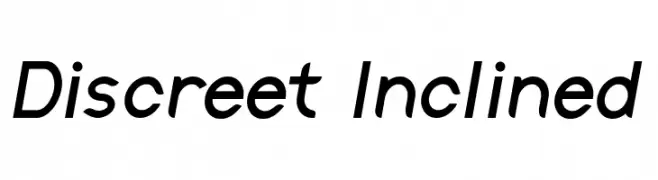 Discreet Inclined 