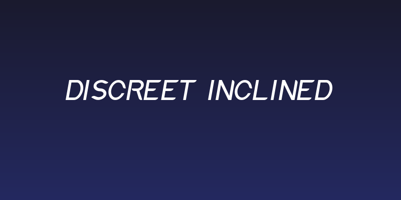 Discreet Inclined Social Header