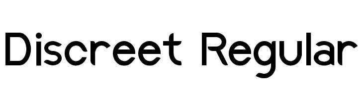 Discreet Regular  नि: शुल्क फ़ॉन्ट्स डाउनलोड