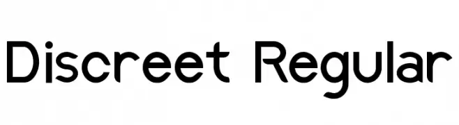 Discreet Regular  font caratteri gratis