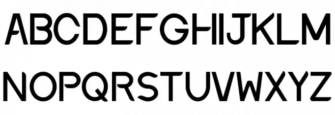 Discreet Regular フォント 大文字