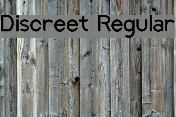 Discreet Regular Example 1