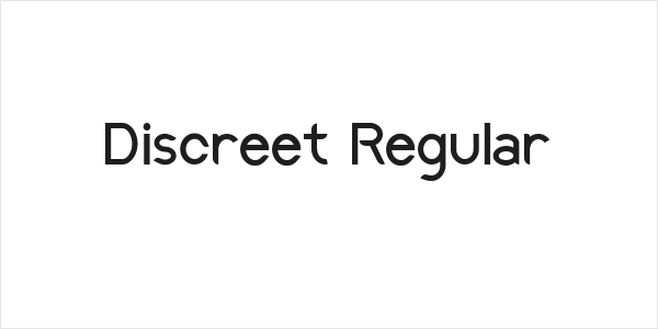Discreet Regular Logo