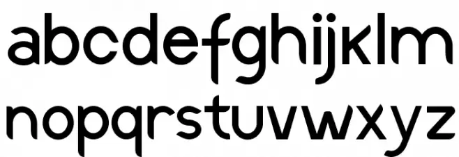 Discreet Regular 字体 小写