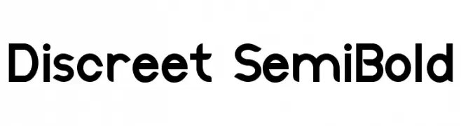 Discreet SemiBold  Fuentes Gratis Descargar