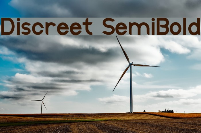 Discreet SemiBold Example 2
