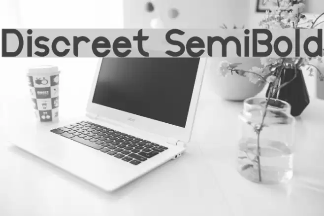 Discreet SemiBold Font examples