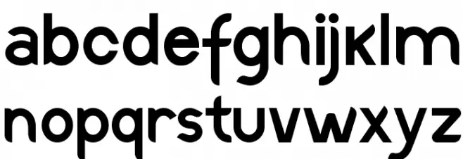 Discreet SemiBold Font LOWERCASE