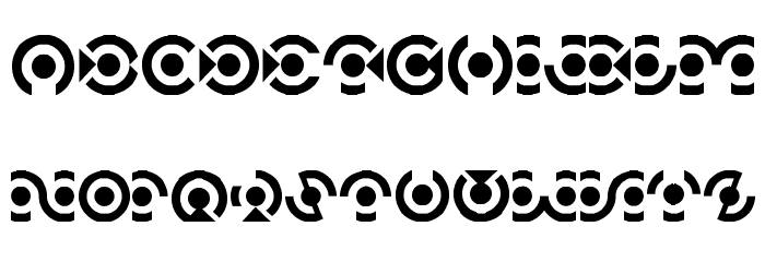 Discus Font LOWERCASE