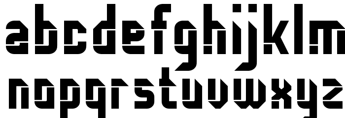Disembody Font LOWERCASE