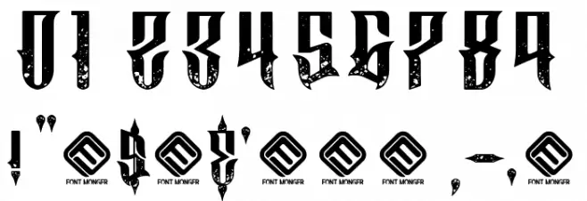 Disembowel Font OTHER CHARS