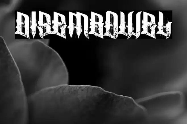 Disembowel Font examples