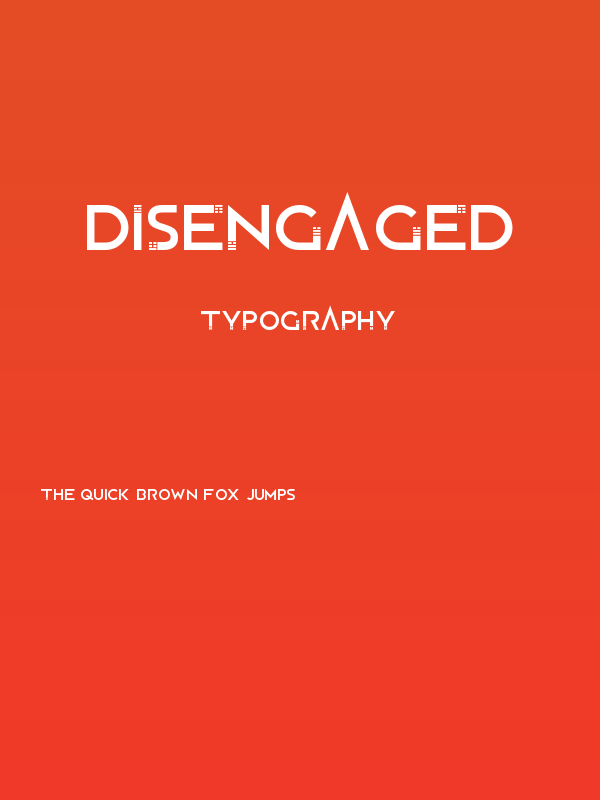 Disengaged Poster