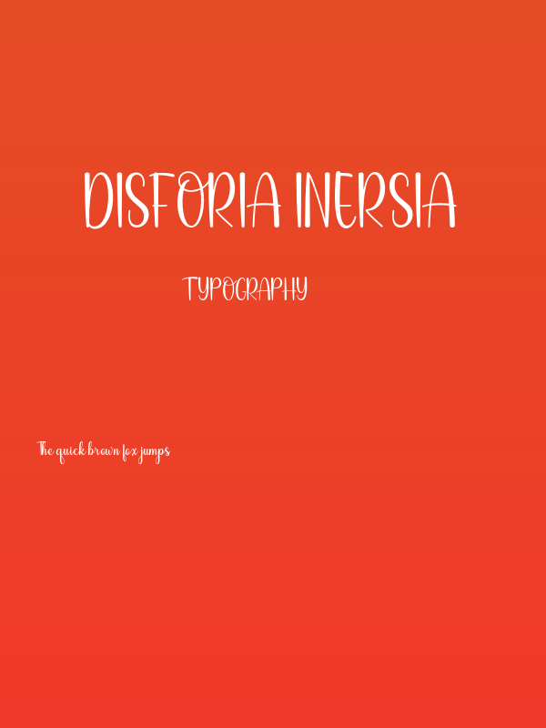 Disforia Inersia Poster