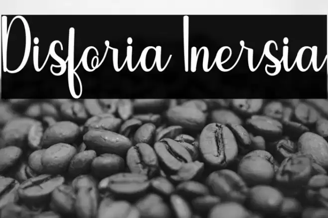 Disforia Inersia Font examples