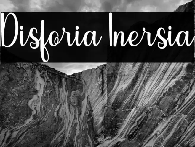 Disforia Inersia Font examples