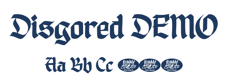 Disgored DEMO Font Preview