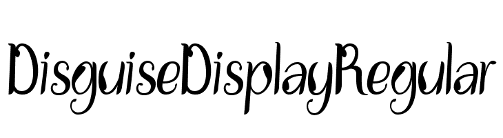 DisguiseDisplayRegular  font caratteri gratis